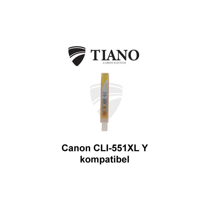 Canon CLI-551XL Y gul kompatibel blæk Canon CLI-551XL Y gul kompatibel blæk