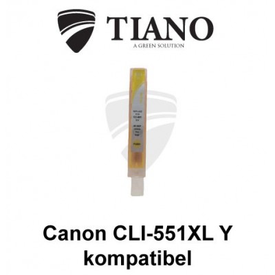 Canon CLI-551XL Y gul kompatibel blæk