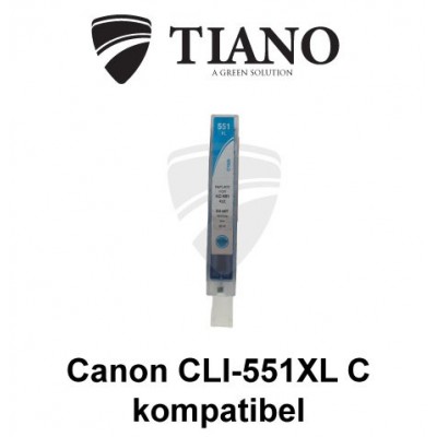 Canon CLI-551XL C cyan kompatibel blæk