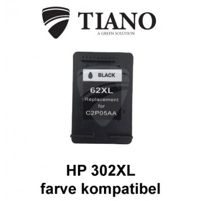 HP 62XL sort kompatibel blækpatron