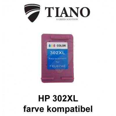 HP 302XL Tri-color kompatibel blæk