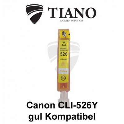 Canon CLI-526Y gul kompatibel blæk