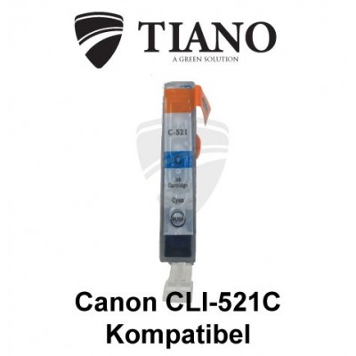 Canon CLI-521C cyan kompatibel blæk