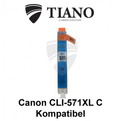 Canon CLI-571XL C cyan kompatibel blæk
