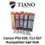 Canon 520-521 multipakke med 5 stk kompatibel blæk
