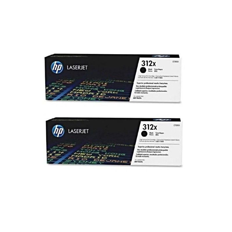 ORIGINAL HP 312X CF380X sort printerpatron ORIGINAL HP 312X CF380X sort printerpatron